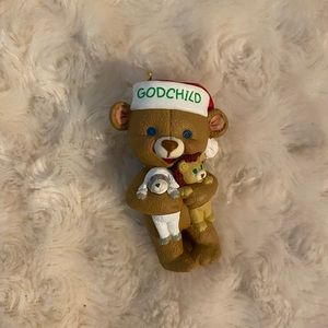 1998 Godchild Teddy Bear Holding Bear‎